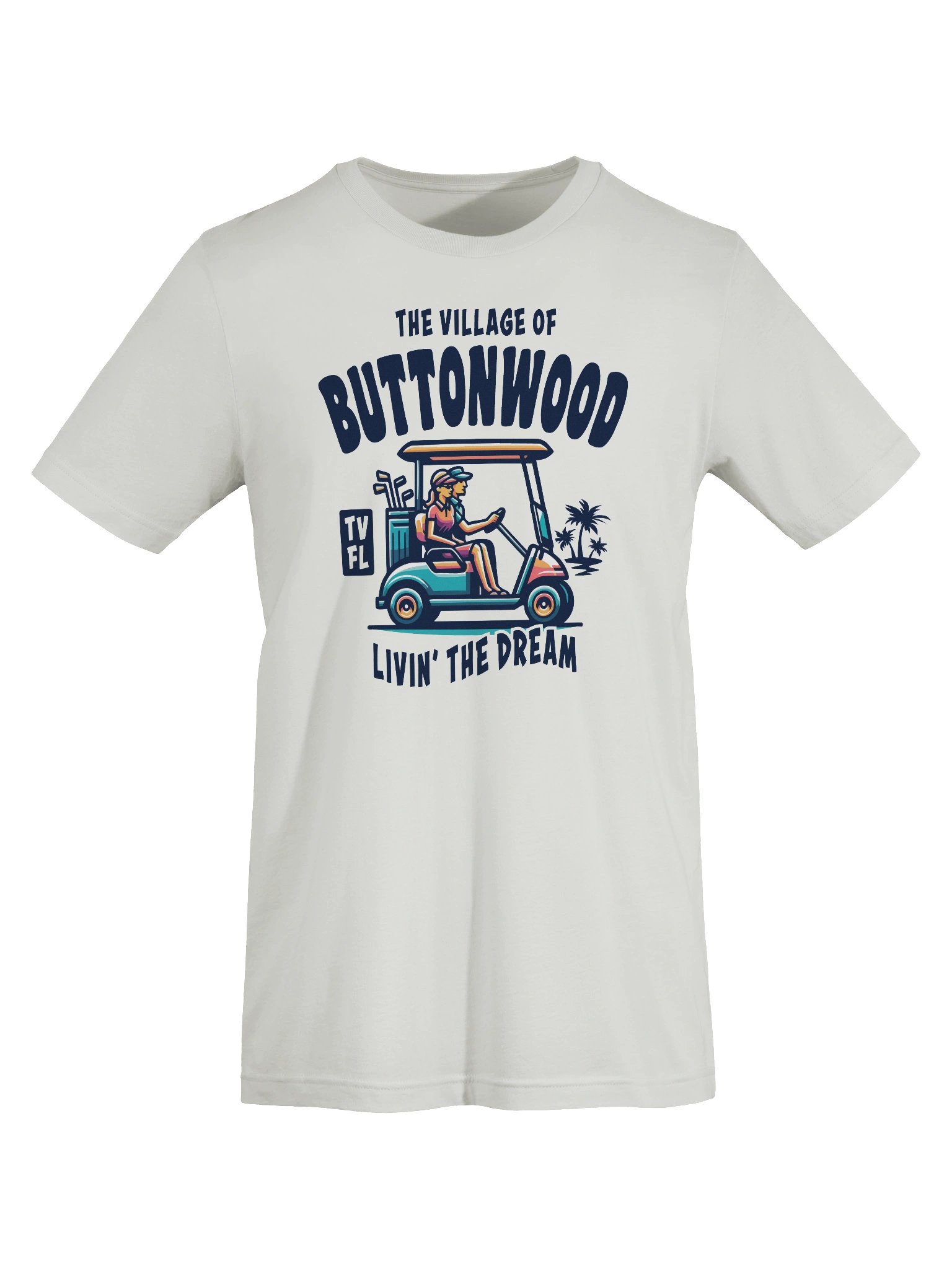 The Village of Buttonwood TV FL Golf Cart Design T-Shirt product image (55)