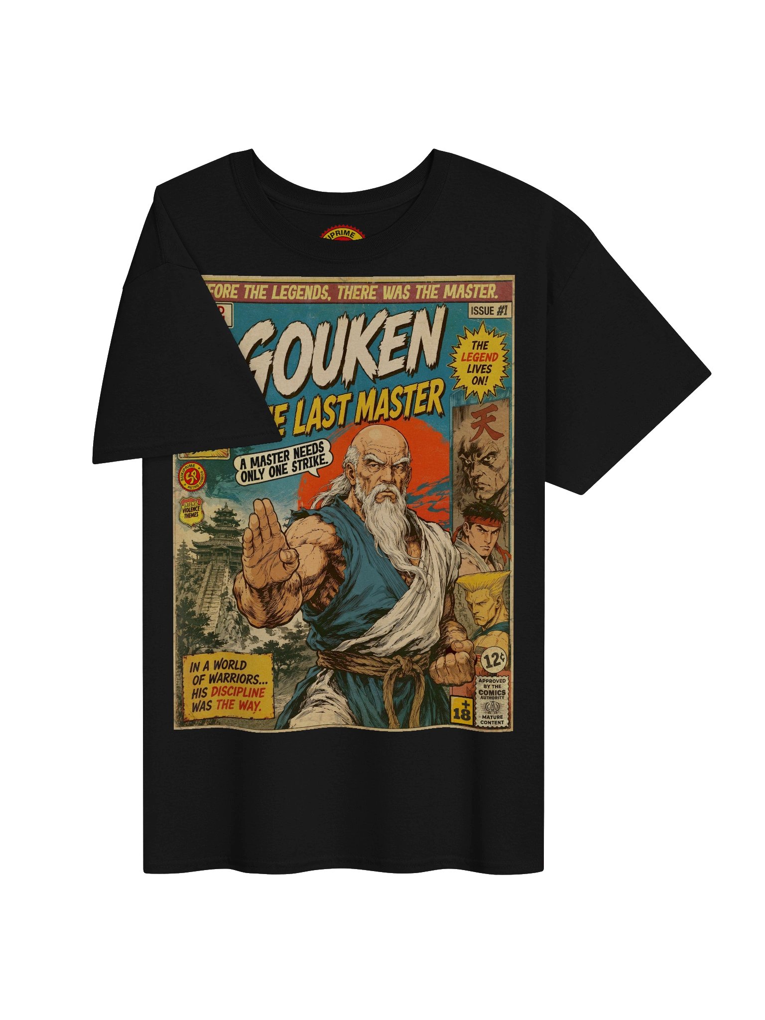 Gouken Comic Art Gaming T-Shirt product image (3)