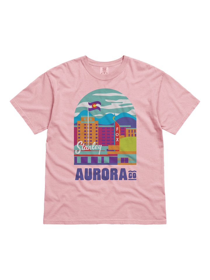 Aurora Cityscape T-shirt (Multicolor) product image (3)
