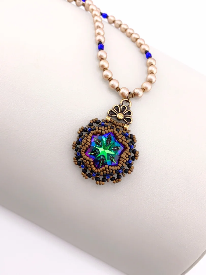 Kaleidoscope Crystal Pendant Necklace product image (3)