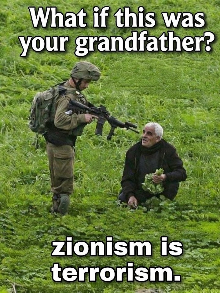"What if this was your grandfather?" pro Palestine printable poster. product image (1)
