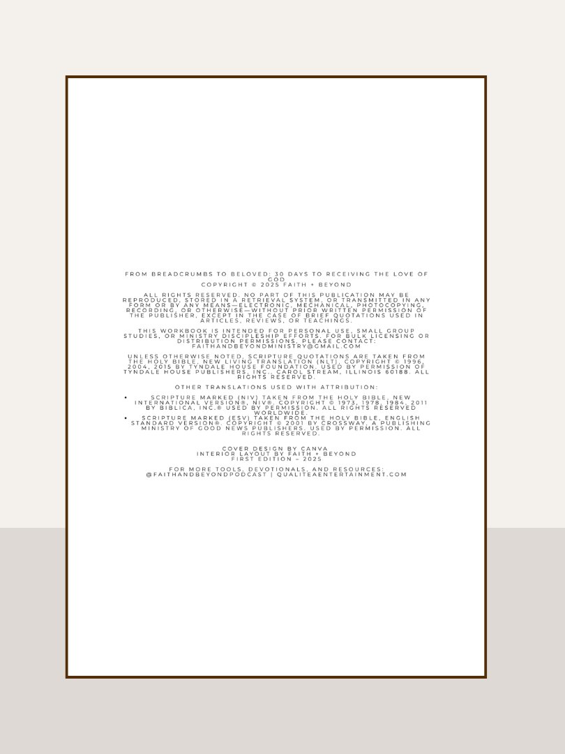From Breadcrumbs to Beloved: 30 Days to Receiving the Love of God (Digital E-Book) product image (3)