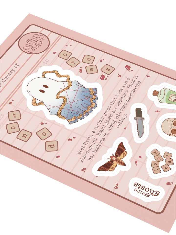 Thriller Genre Ghost Mysti's Stickers product image (2)