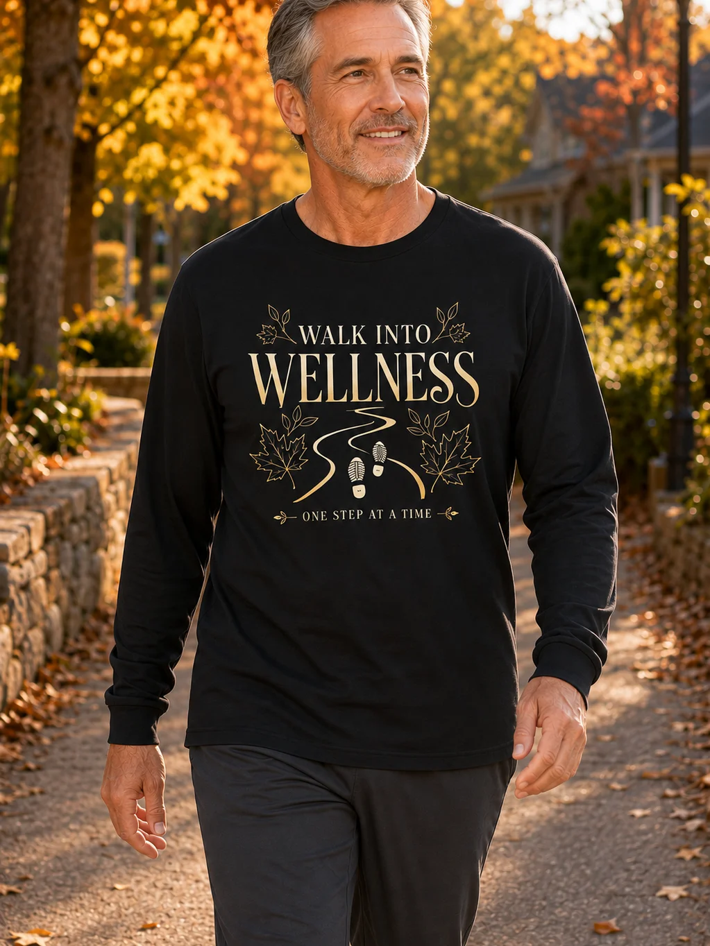 Walk Into Wellness Long Sleeve Tee product image (2)