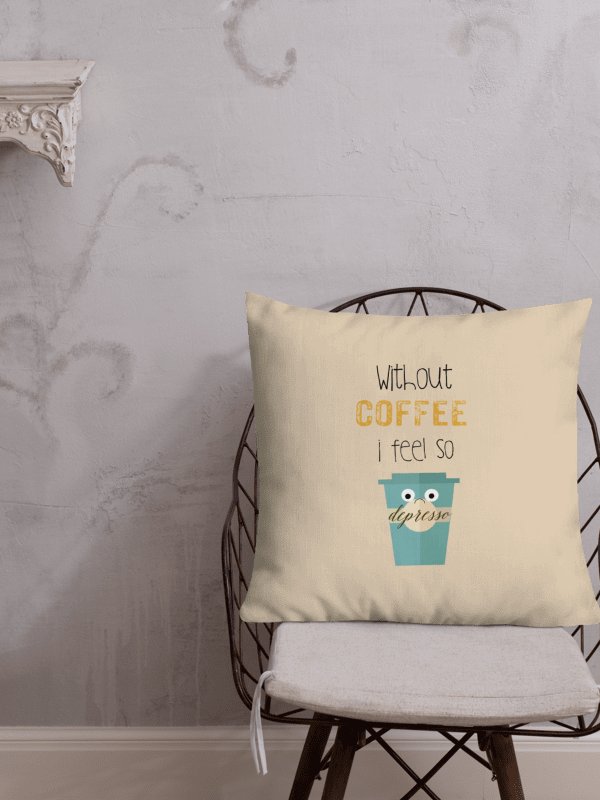 Depresso Coffee All-Over Print Pillow product image (5)