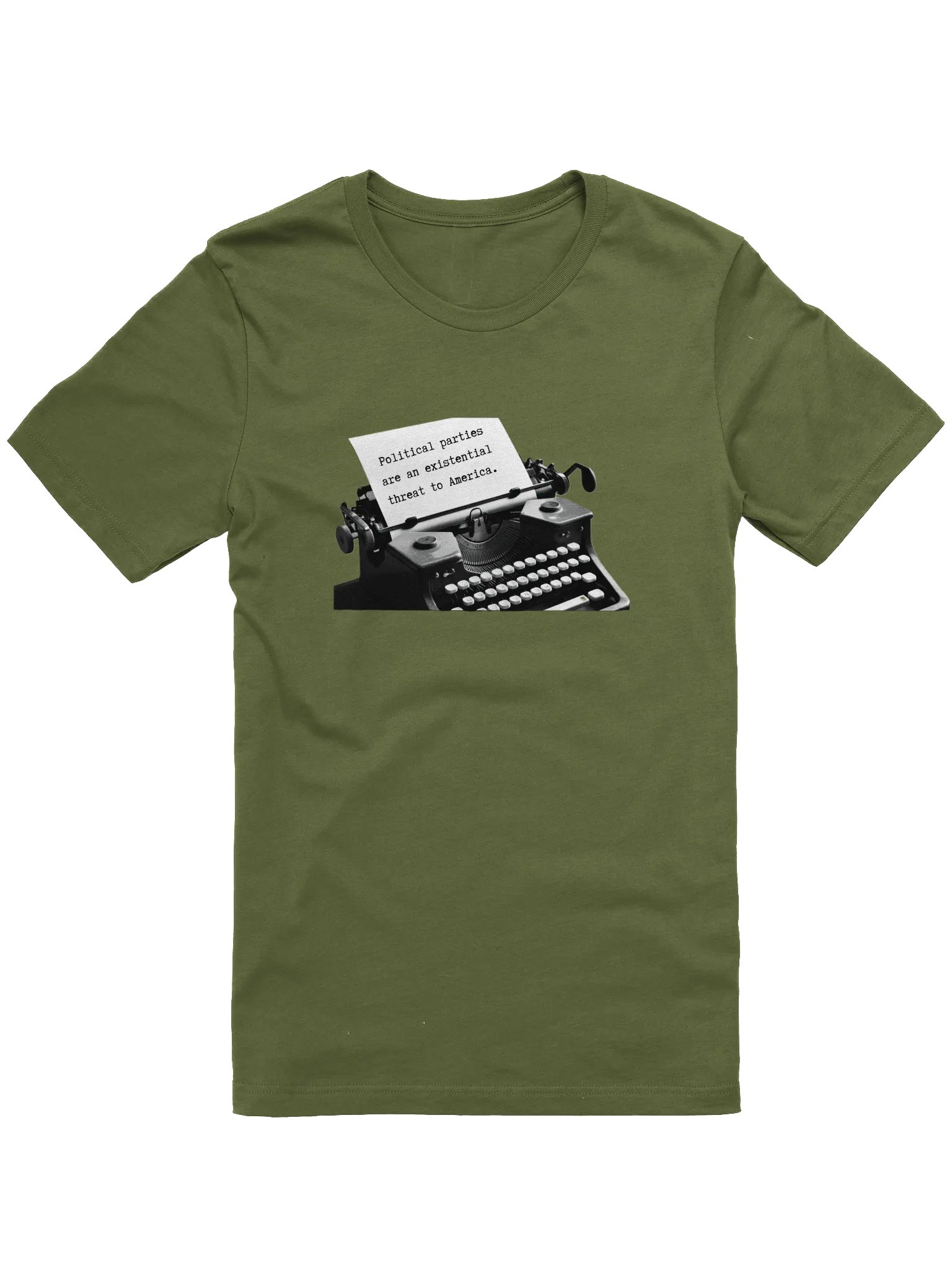 Existential Threat Typewriter T-Shirt product image (2)