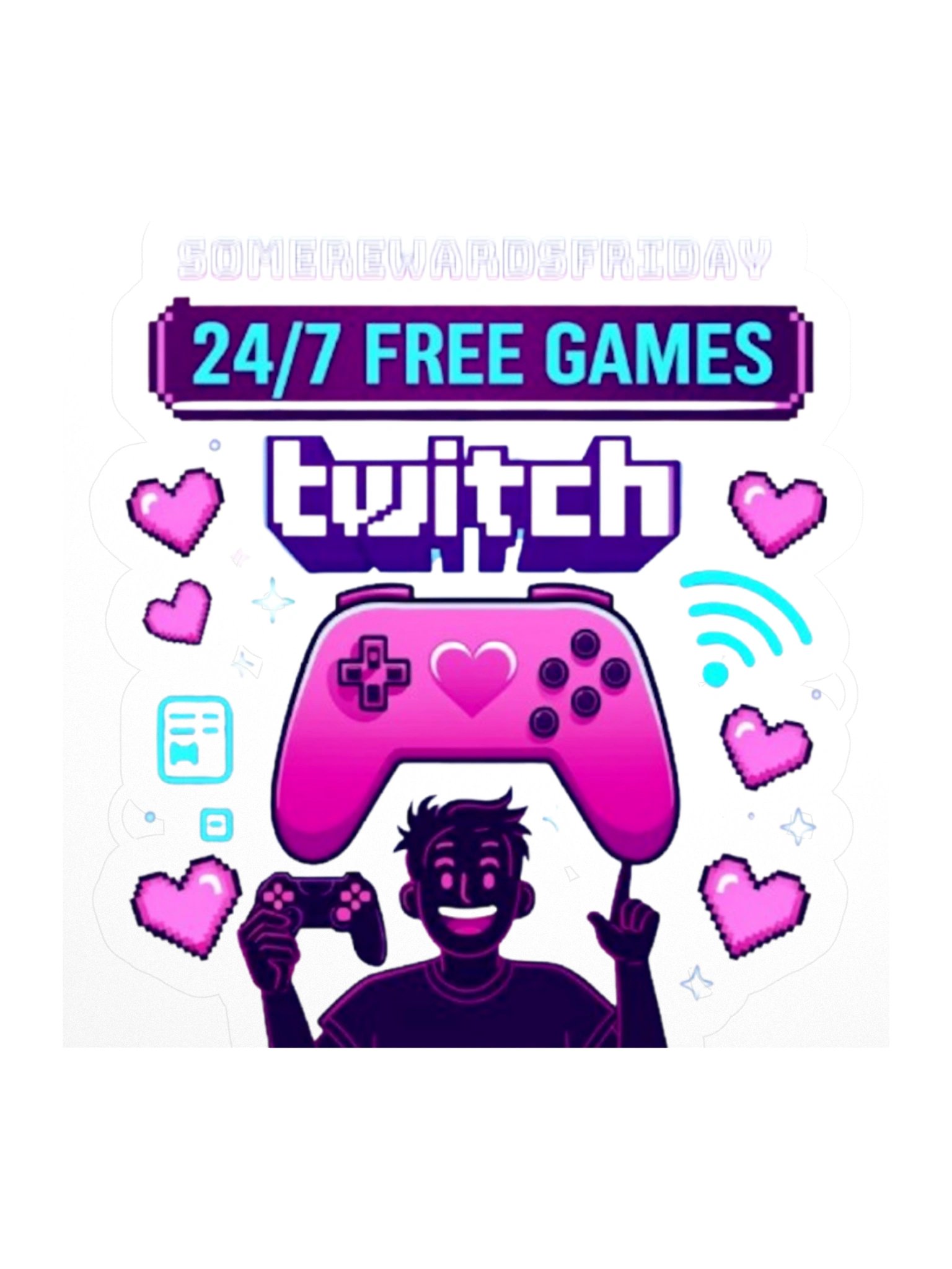 someRewardsFriday Valentine Sticker product image (1)