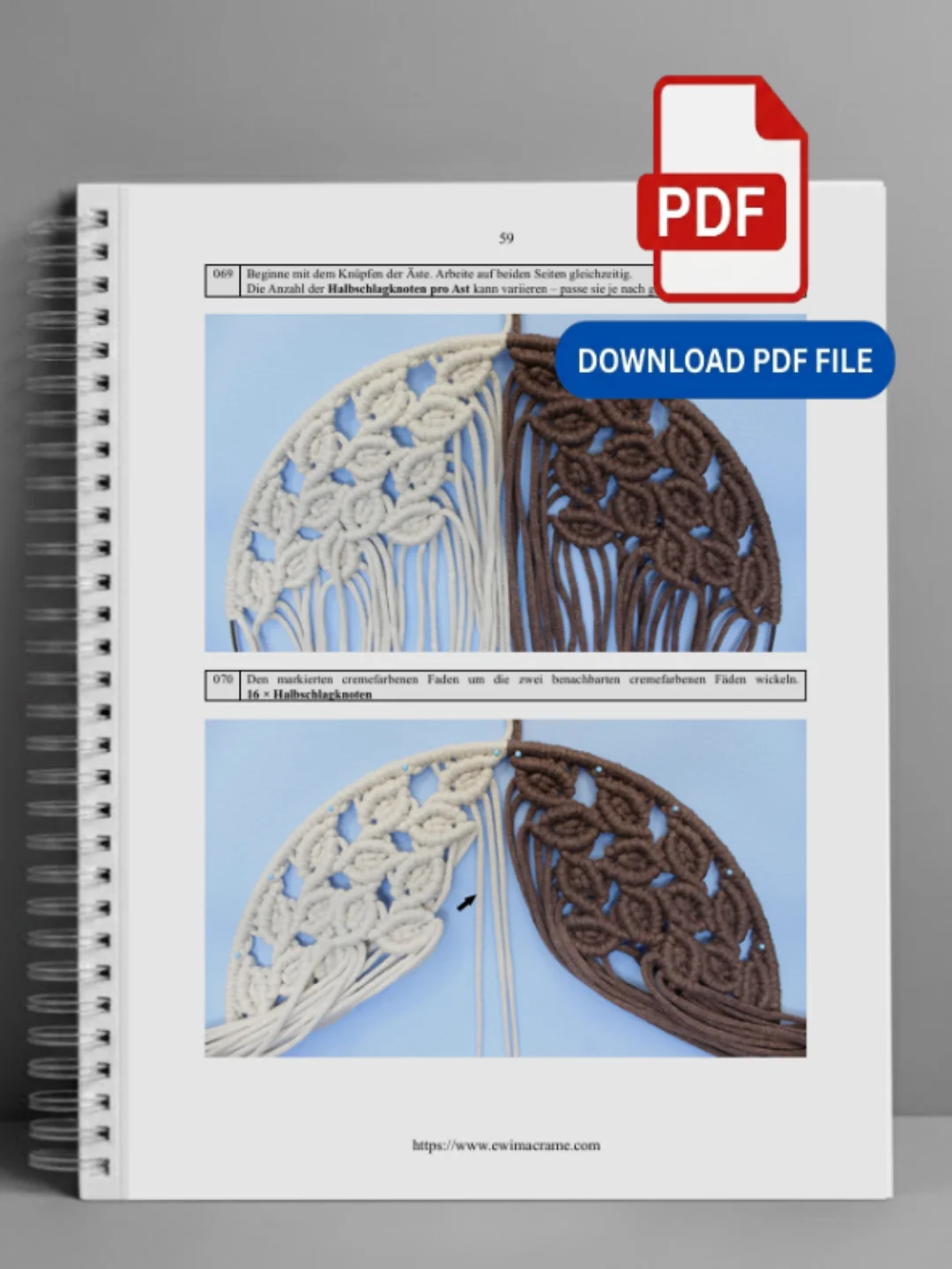 Makramee Baum – Schritt-für-Schritt Anleitung | PDF product image (4)