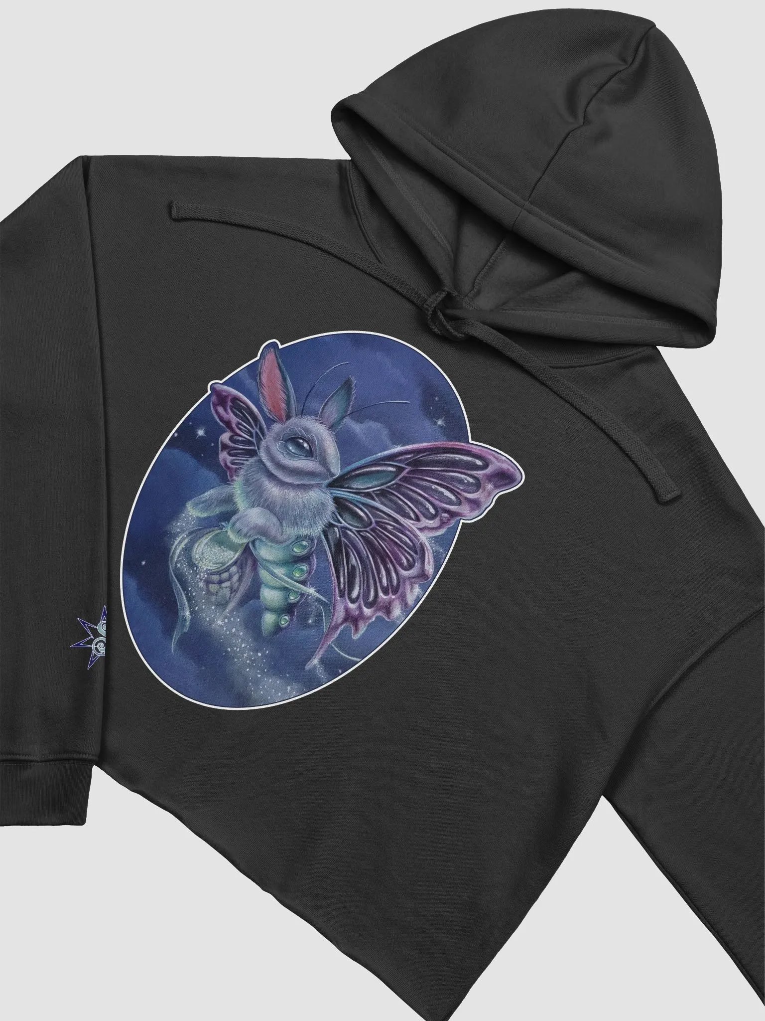 Stardust Bunny Moth - SFA Crop Hoodie product image (27)