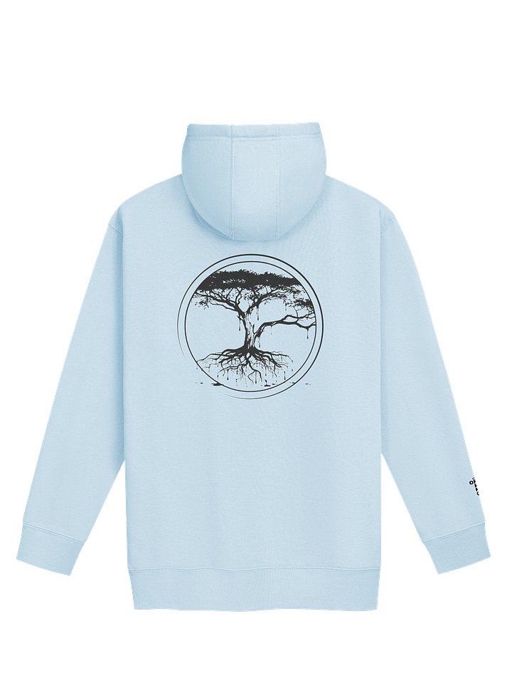 ONE KING Rooted II Premium Soft Blend Hoodie with embroidered sleeve logo black print product image (1)