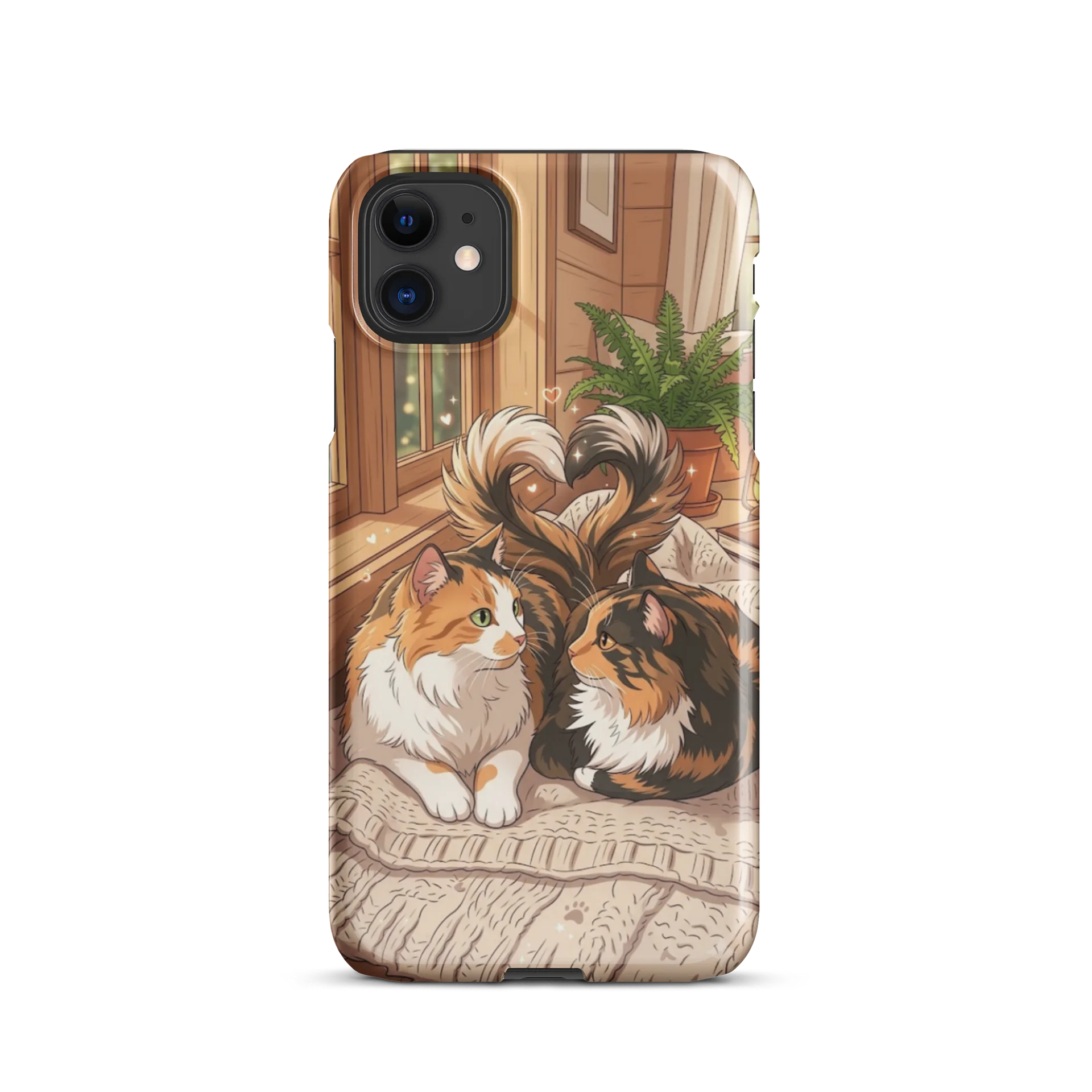 Heart-Tail Cats Cozy iPhone Snap Case product image (2)
