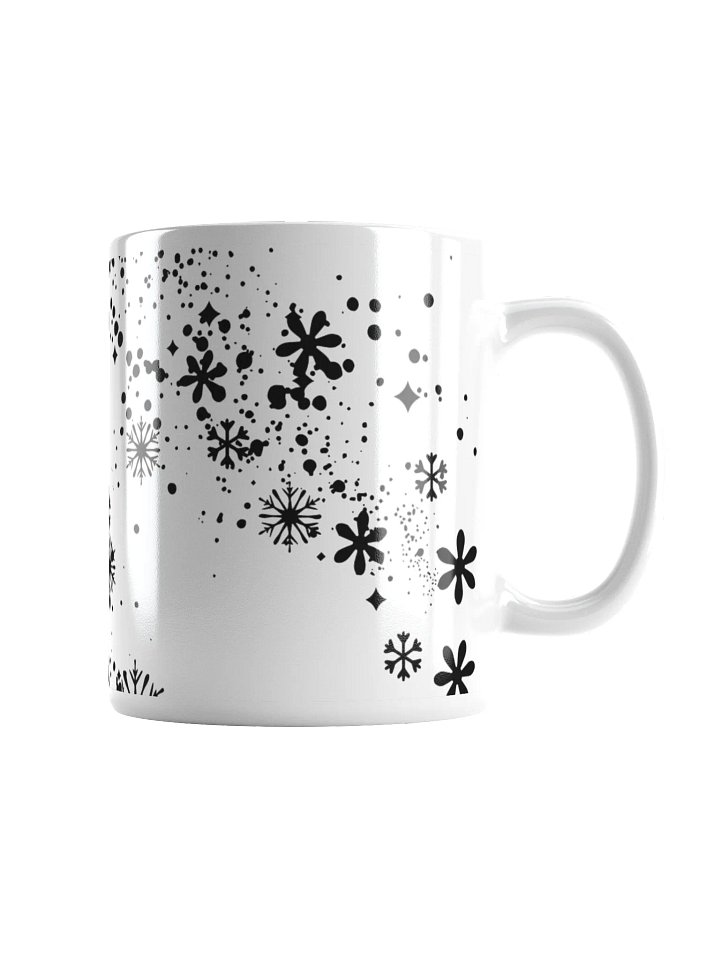 Starry Snowflake White Glossy Mug product image (2)