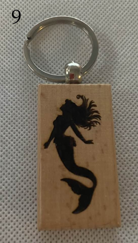 Fantasy Wooden Engraved Keychains | Dragons, Magic & Mythical Creatures | Choose Design product image (9)