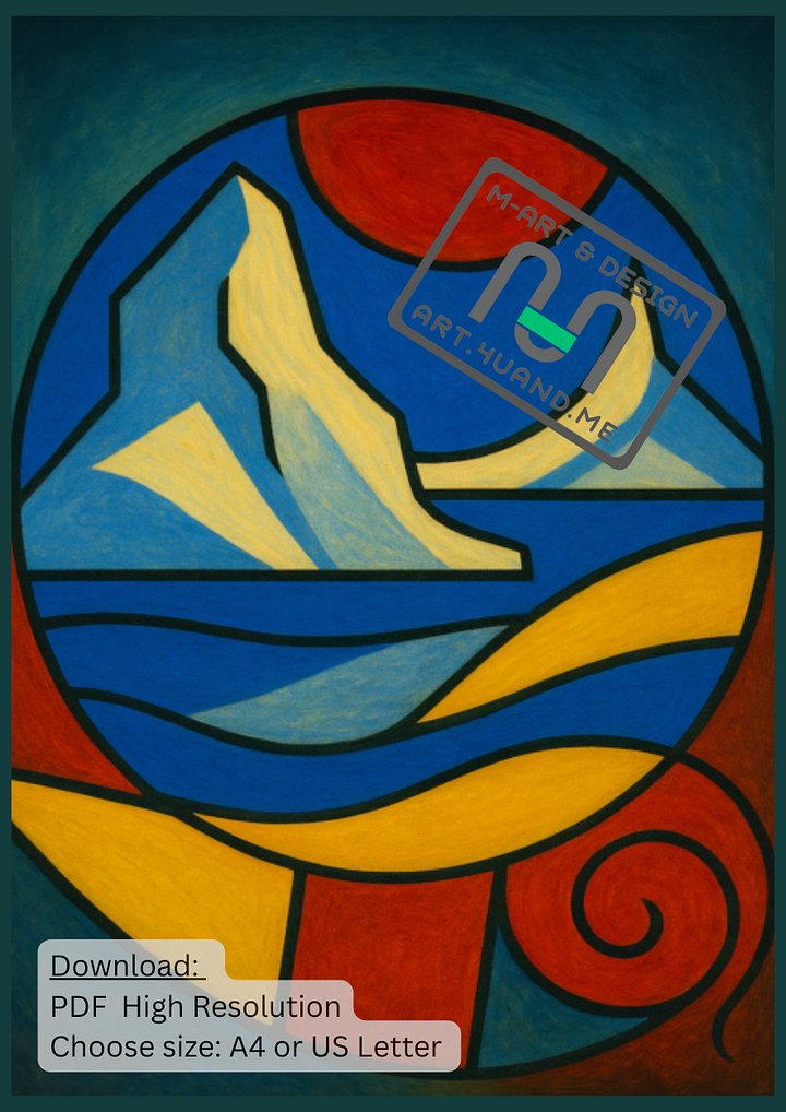 Digital Download — “Greenland Reverie” – size A4 - PDF product image (1)