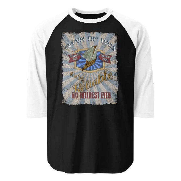 Bank of Dad Baseball Jersey product image (1)