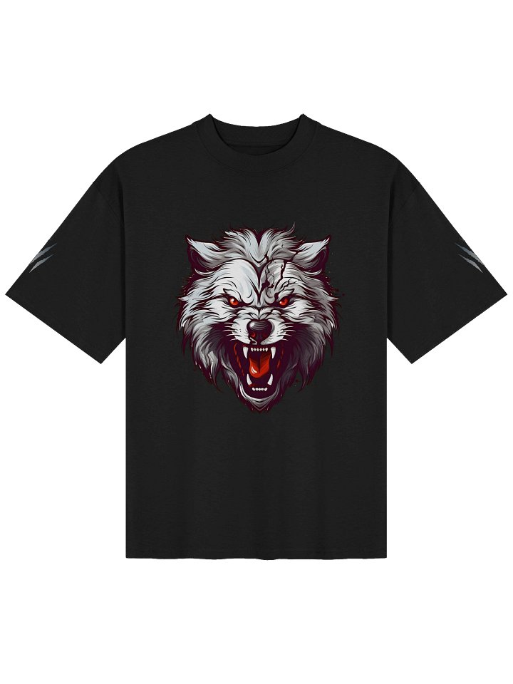 "Wolfie Mascot with Scratches" Stanley/Stella Unisex Organic Oversized T-Shirt product image (1)