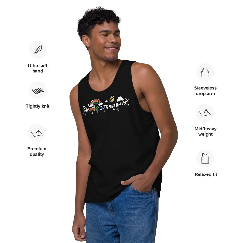My Rainbow is Queer AF Tank Top product image (12)