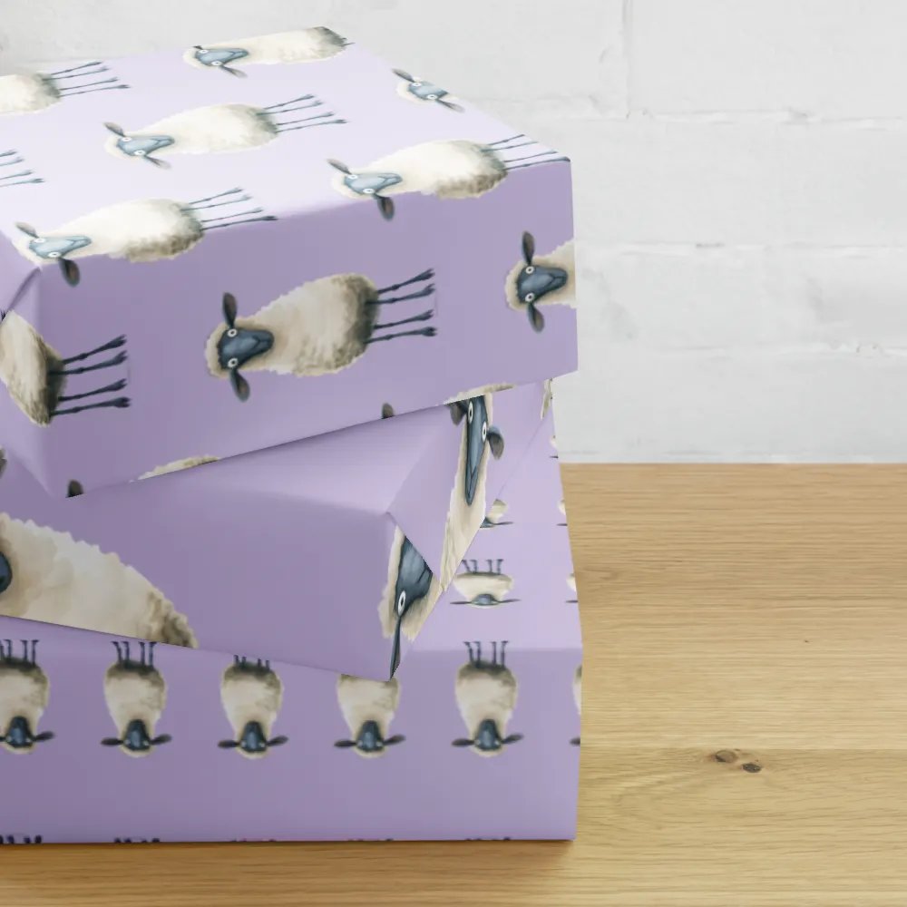 Quirky Sheep Wrapping paper product image (10)