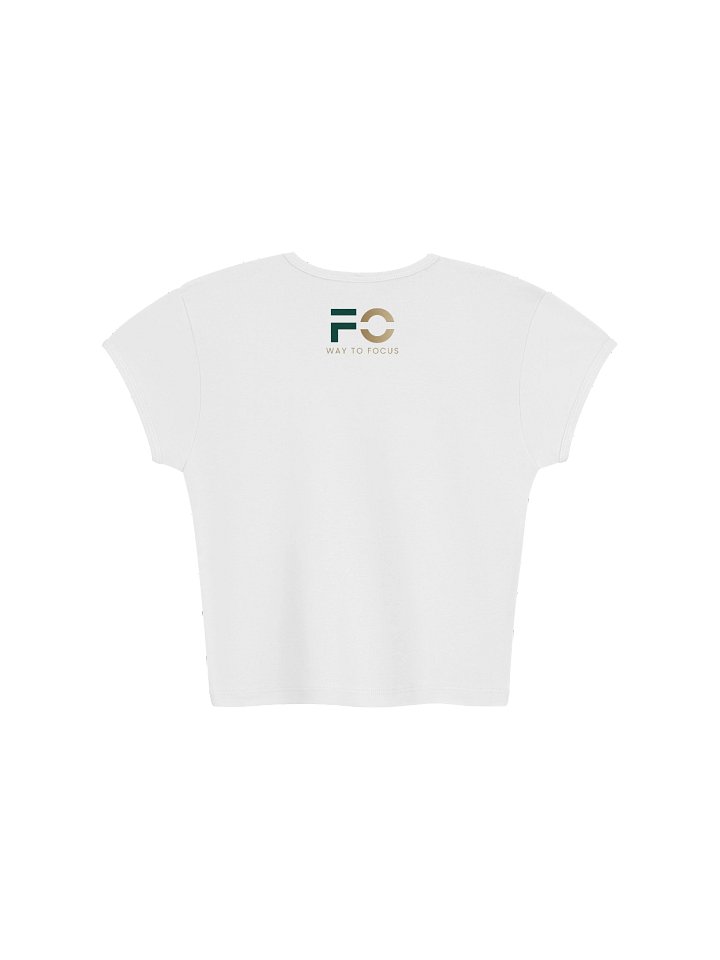 FOCUS Womens Crop Tee — White product image (2)
