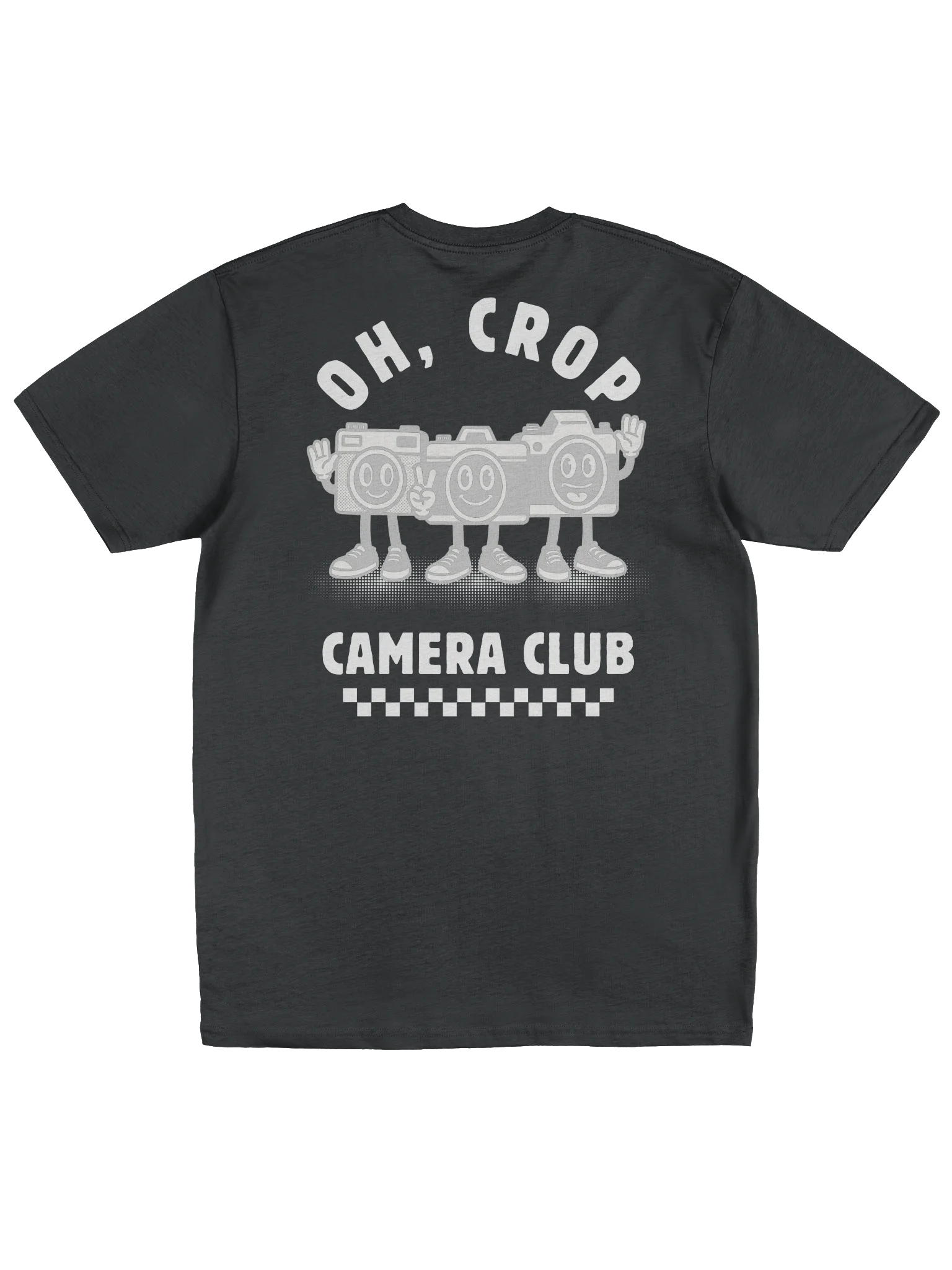 Oh Crop Camera Club Vintage Graphic Tee (Black) product image (2)