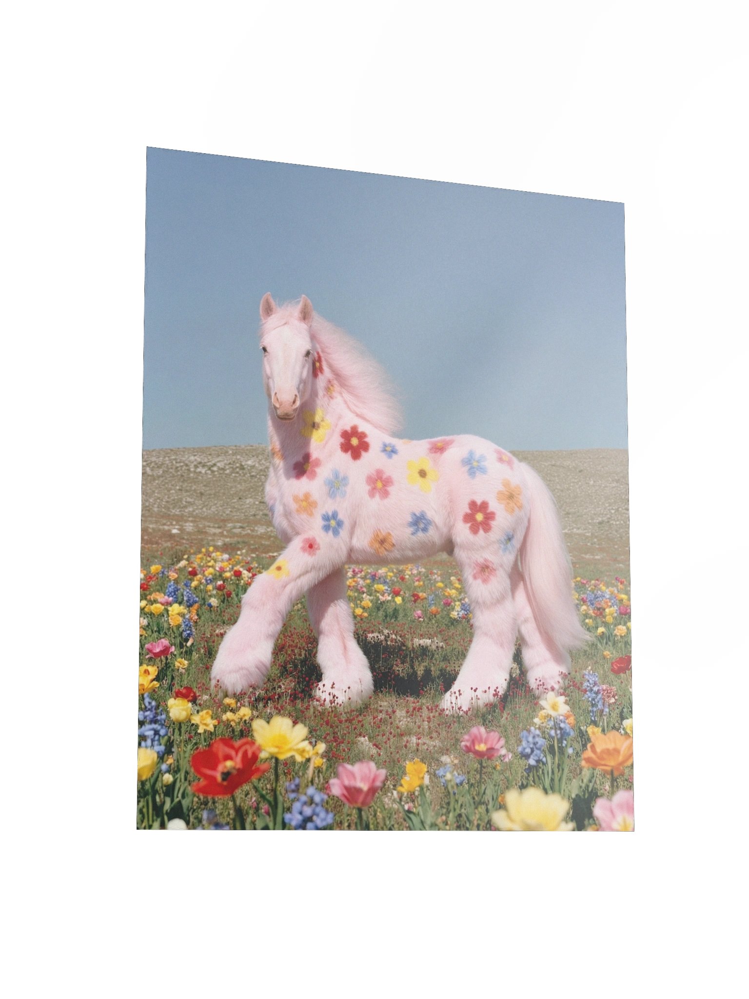 Flower Horse Matte Paper Poster product image (3)