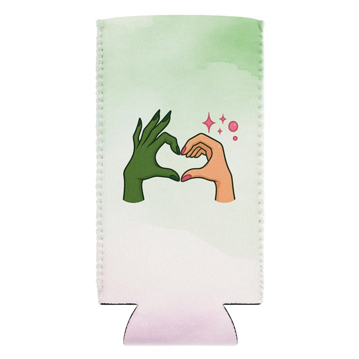 Wicked Can Cooler – Elphaba & Glinda Friendship Art – Theatre Lover Gift product image (2)