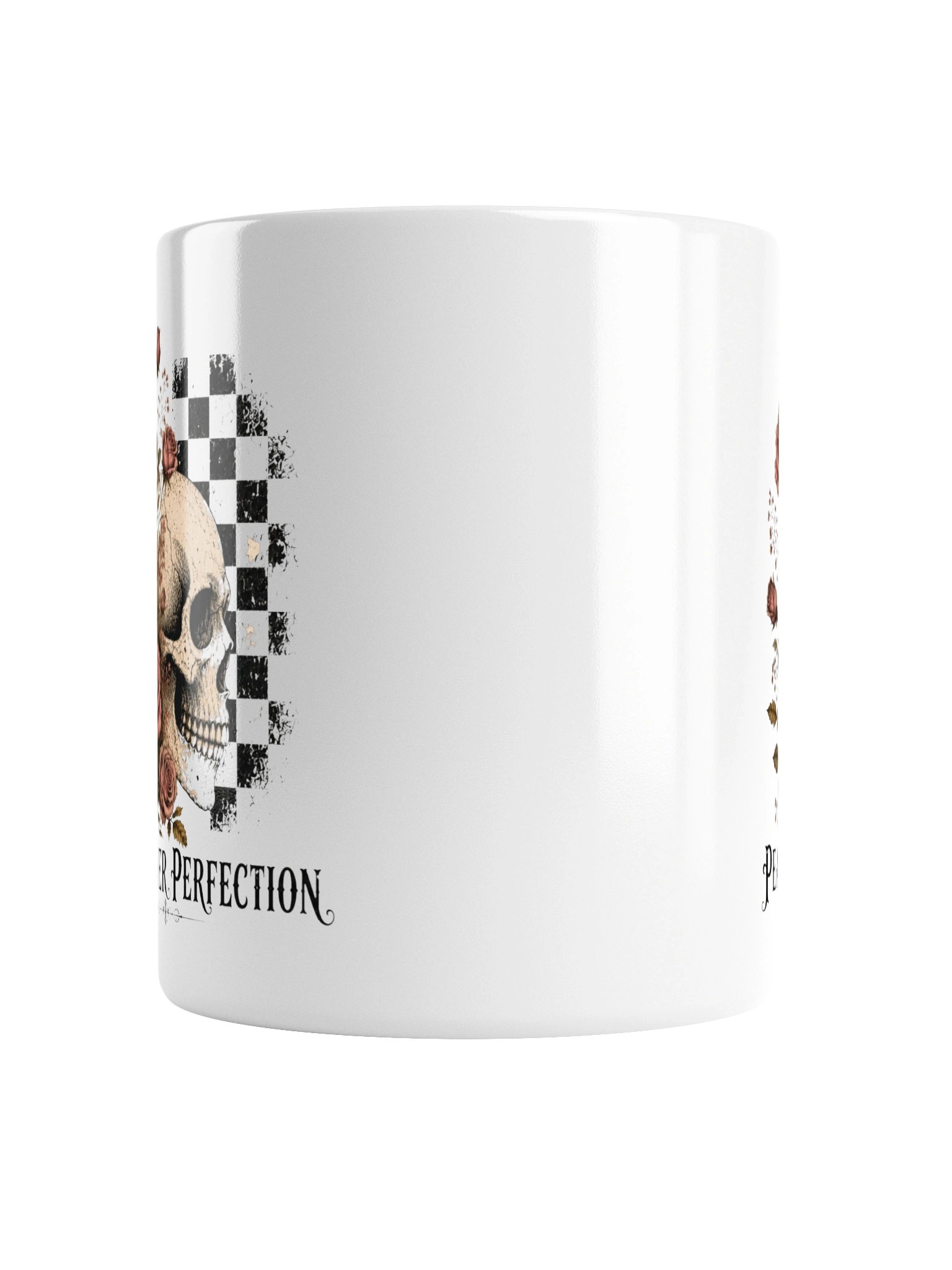 Peace Over Perfection | Vintage Floral Skull Ceramic Mug product image (6)