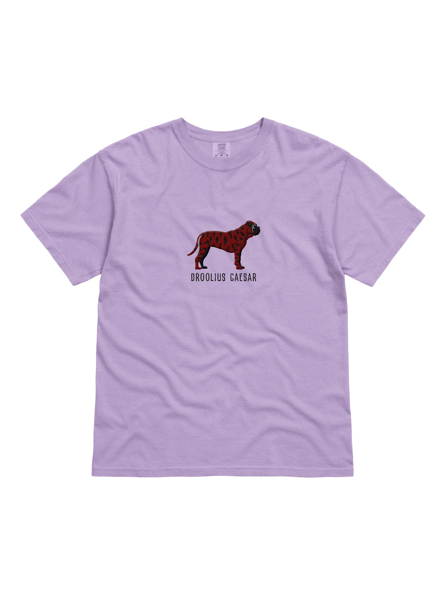 Droolius Caesar T-Shirt(Embroidered) of an English Mastiff(Brindle) product image (4)