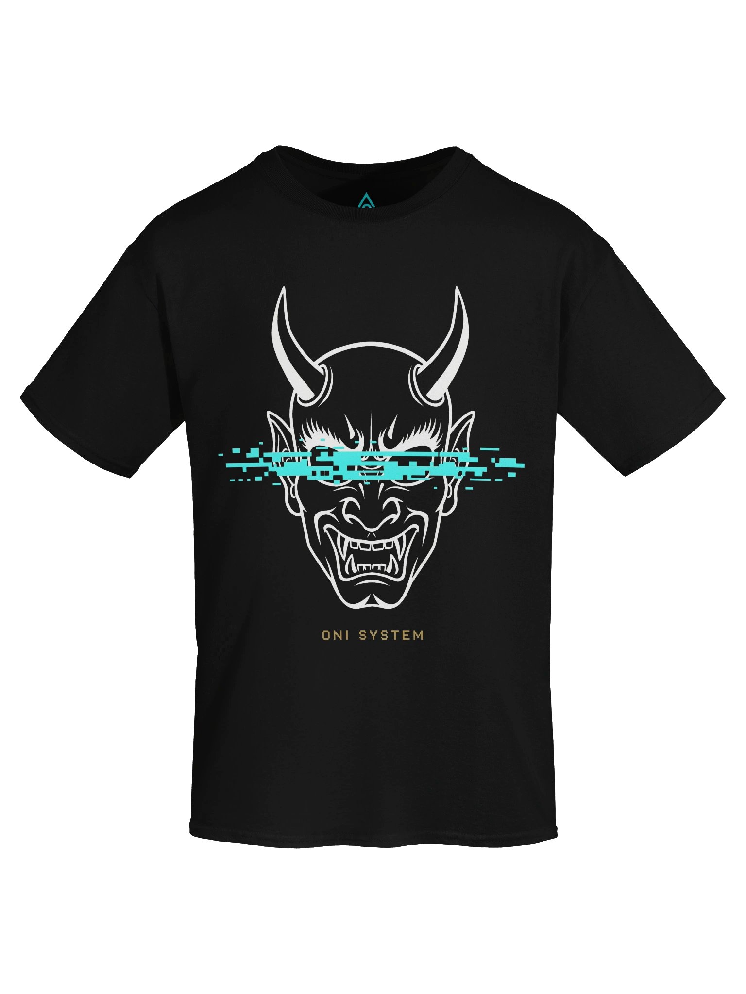 ONI System Glitch Tee — Sakamototo | Cyberpunk Yokai Streetwear | Glitch Demon AI Art Drop product image (5)