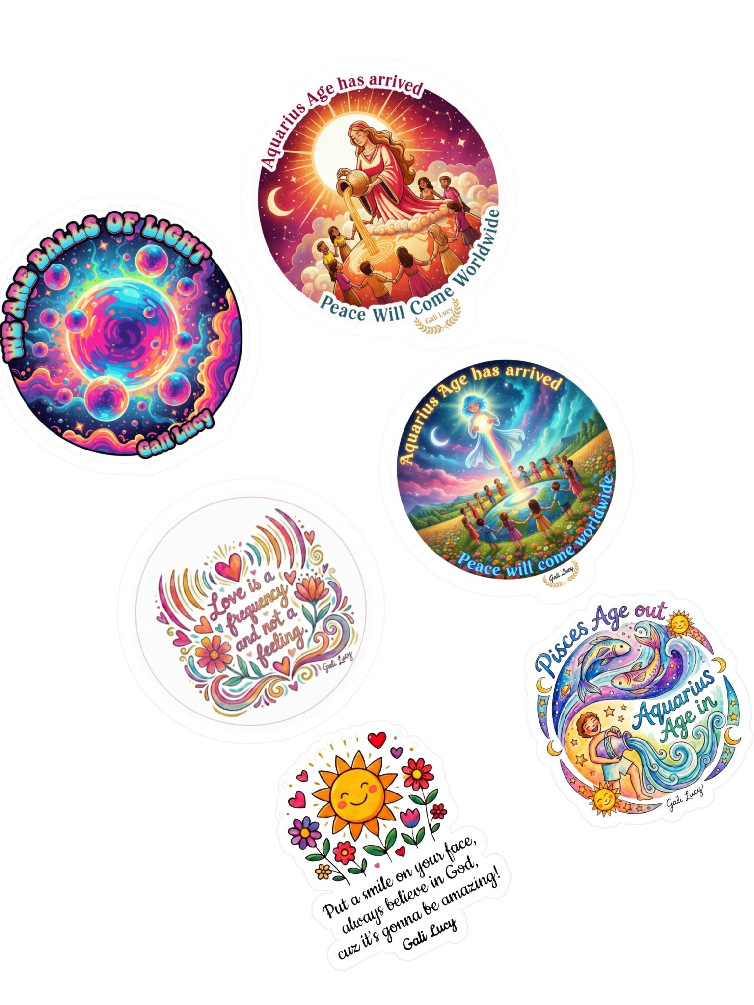 Set of 6 Stickers - Style 11 product image (3)