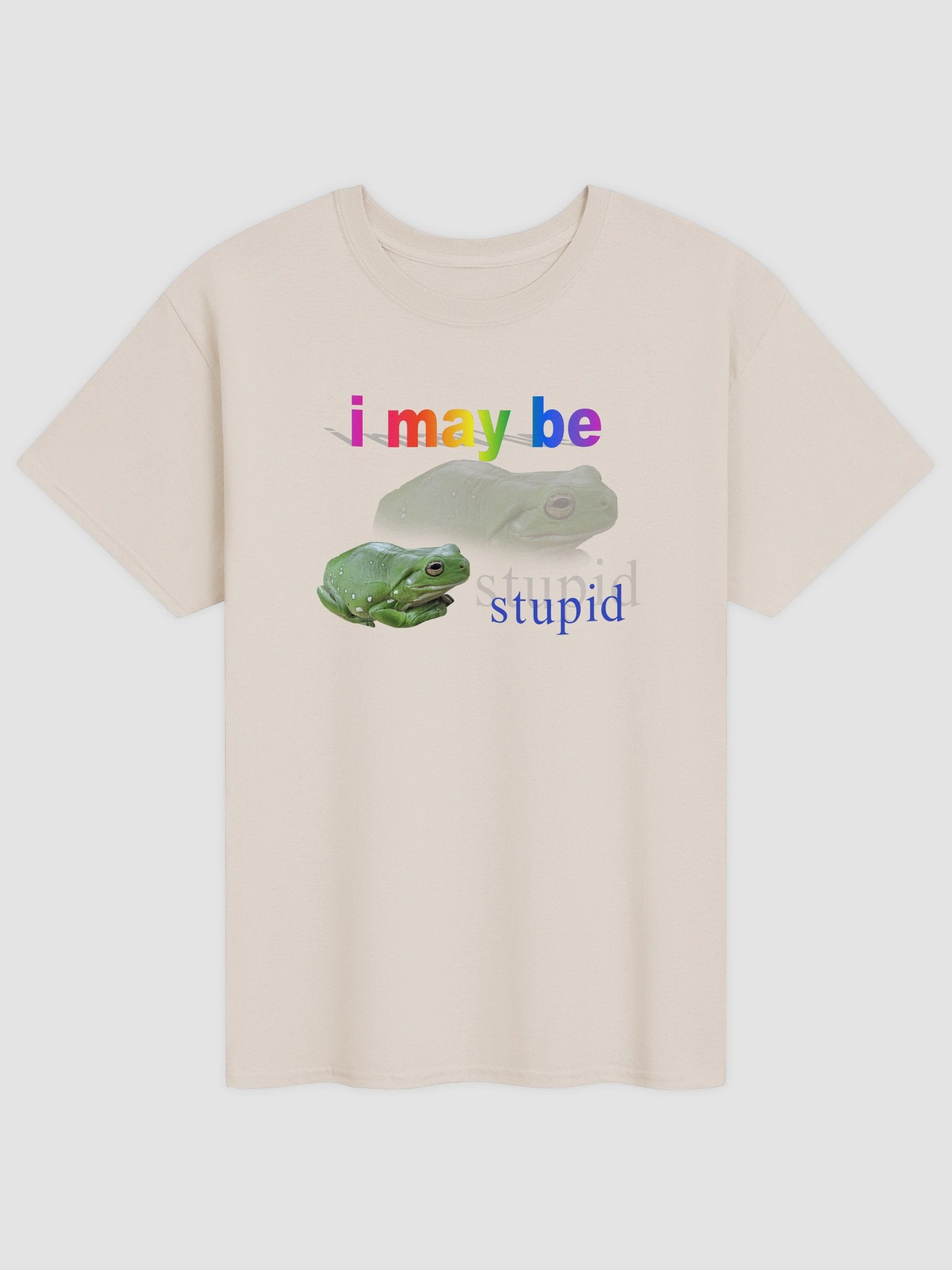 I may be stupid frog T-shirt product image (5)