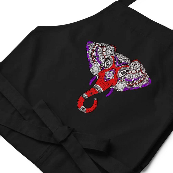 Indian Elephant Cotton Twill Apron product image (2)
