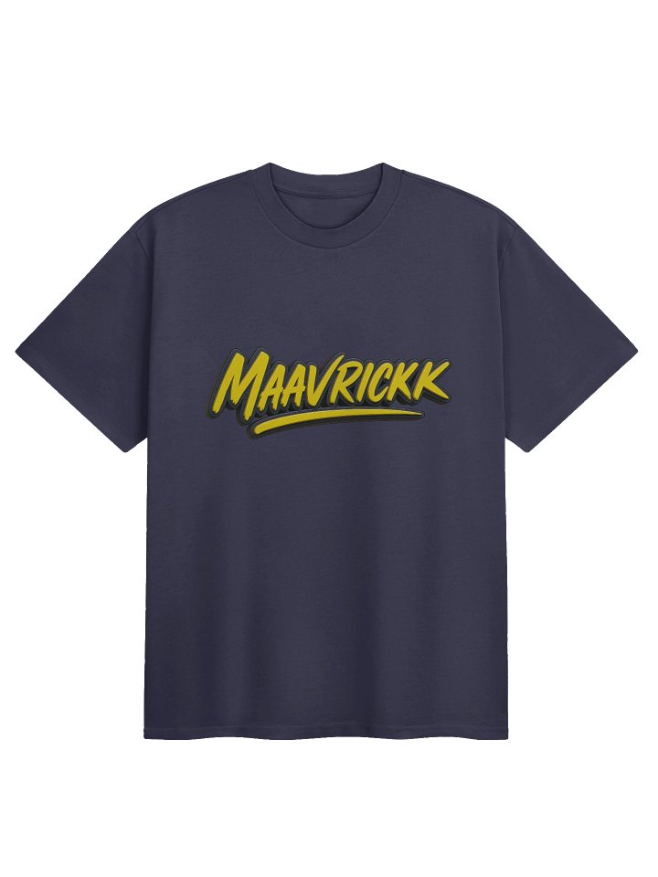 Dynamic Yellow Letter 'M' Heavyweight T-shirt product image (3)