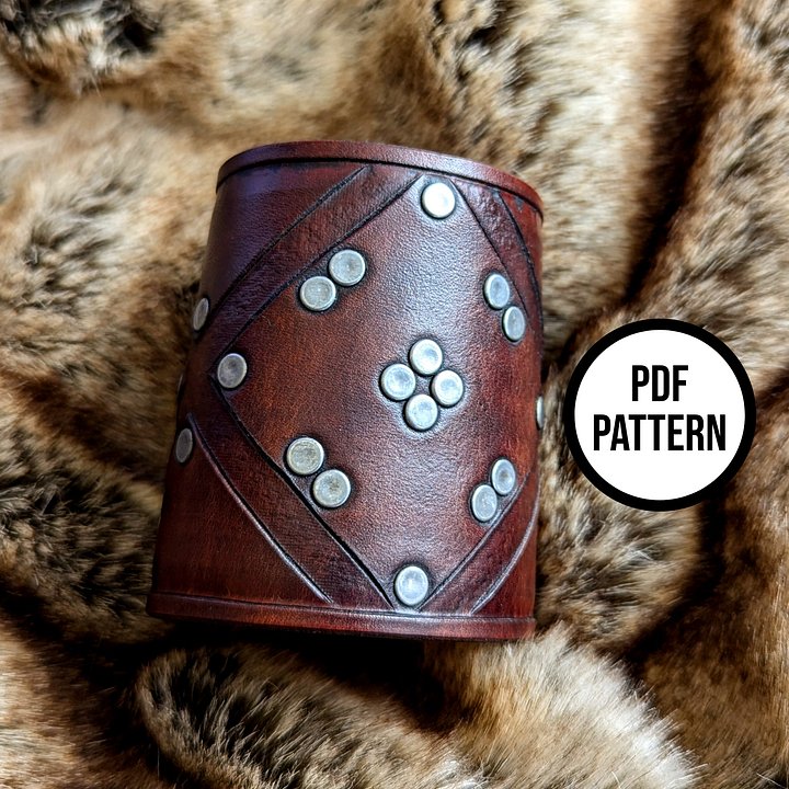 Stark Leather Cuff - Everyday Cosplay PDF Pattern for Leatherwork product image (2)