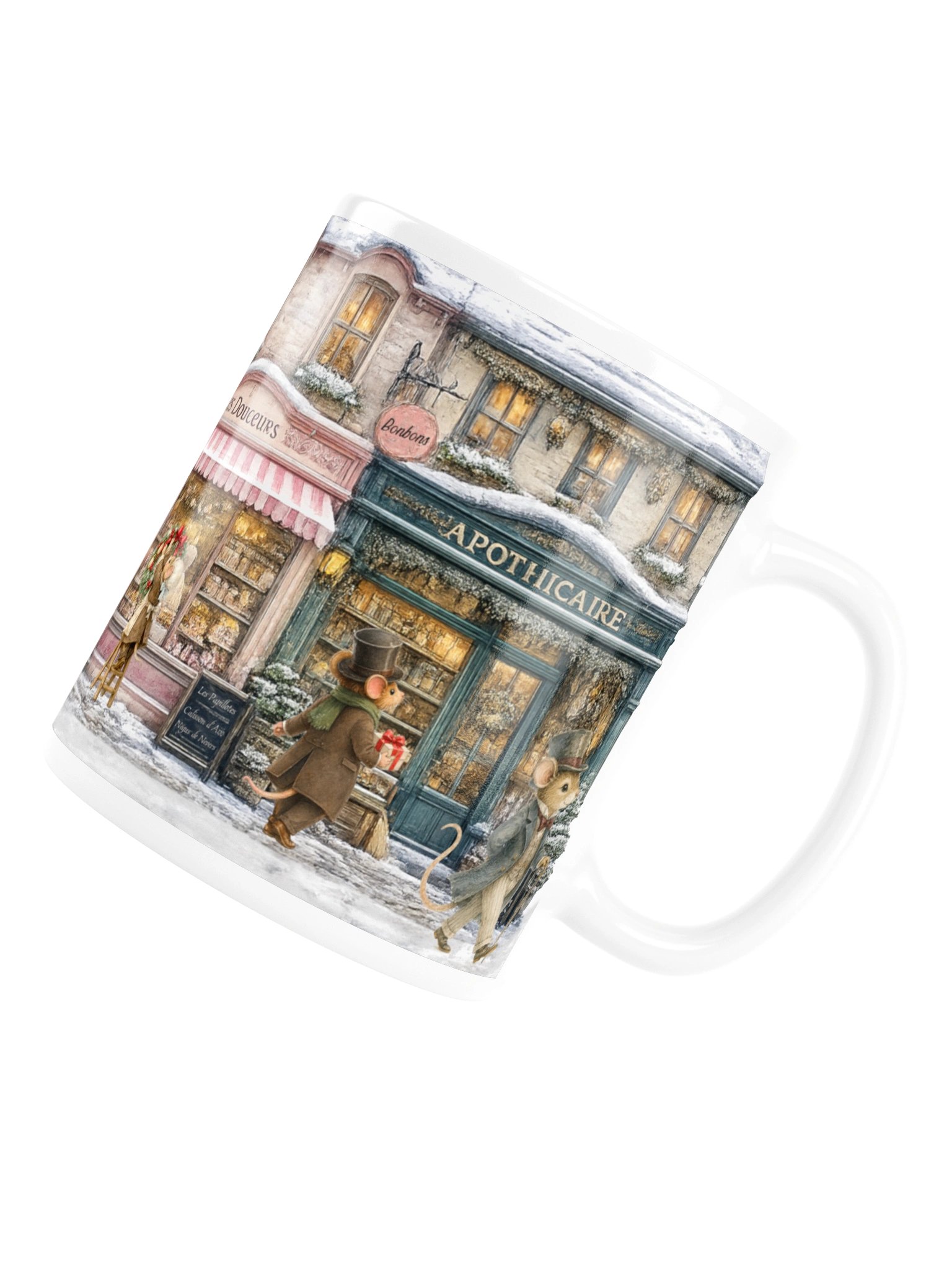 Christmas Is Coming – Whimsical Christmas Village Ceramic Mug product image (6)