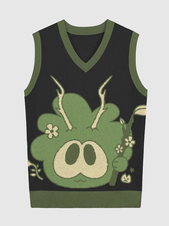 wild forest puff knitted vest product image (1)