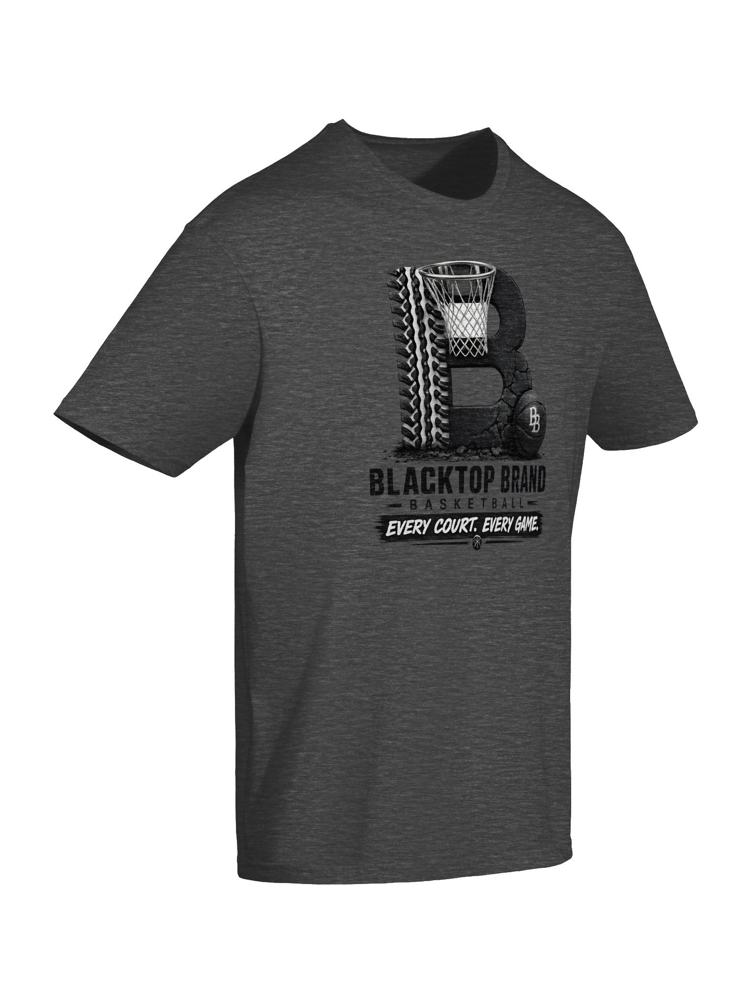 Blacktop Brand Basketball Logo Tee product image (6)