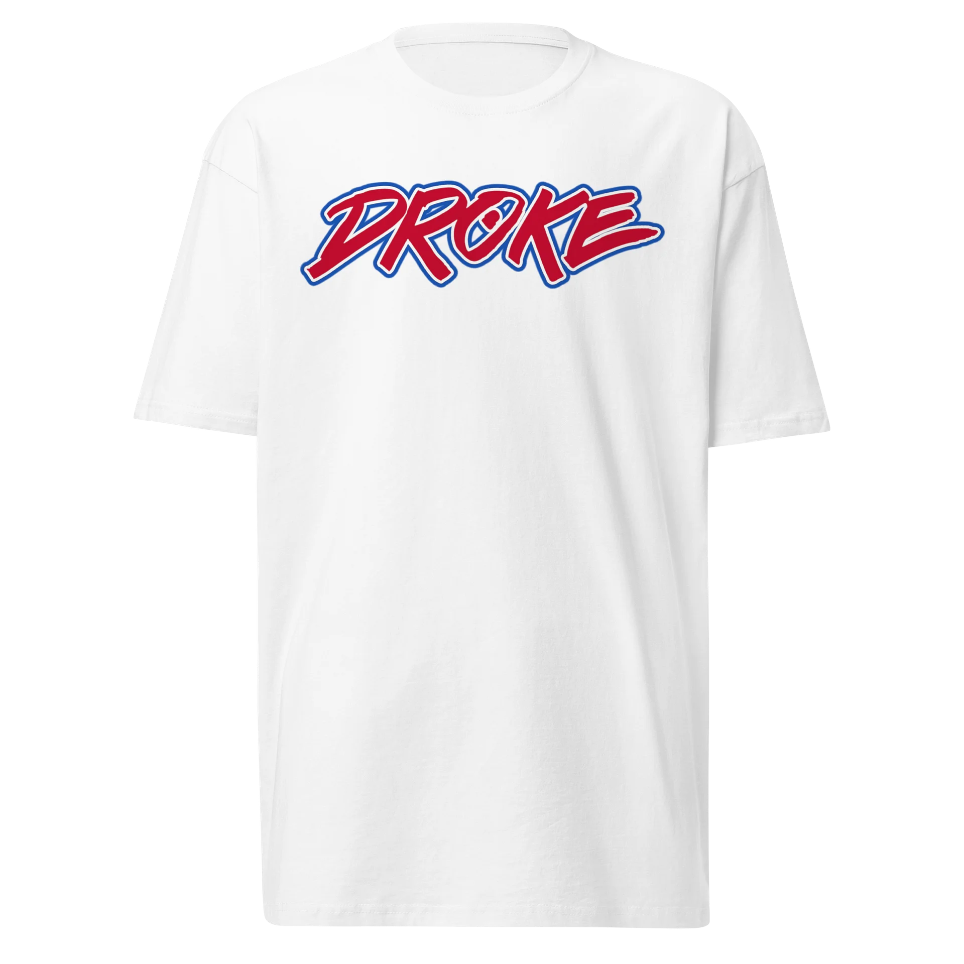 DROKE - Red w Blue Deluxe Logo T-shirt product image (1)