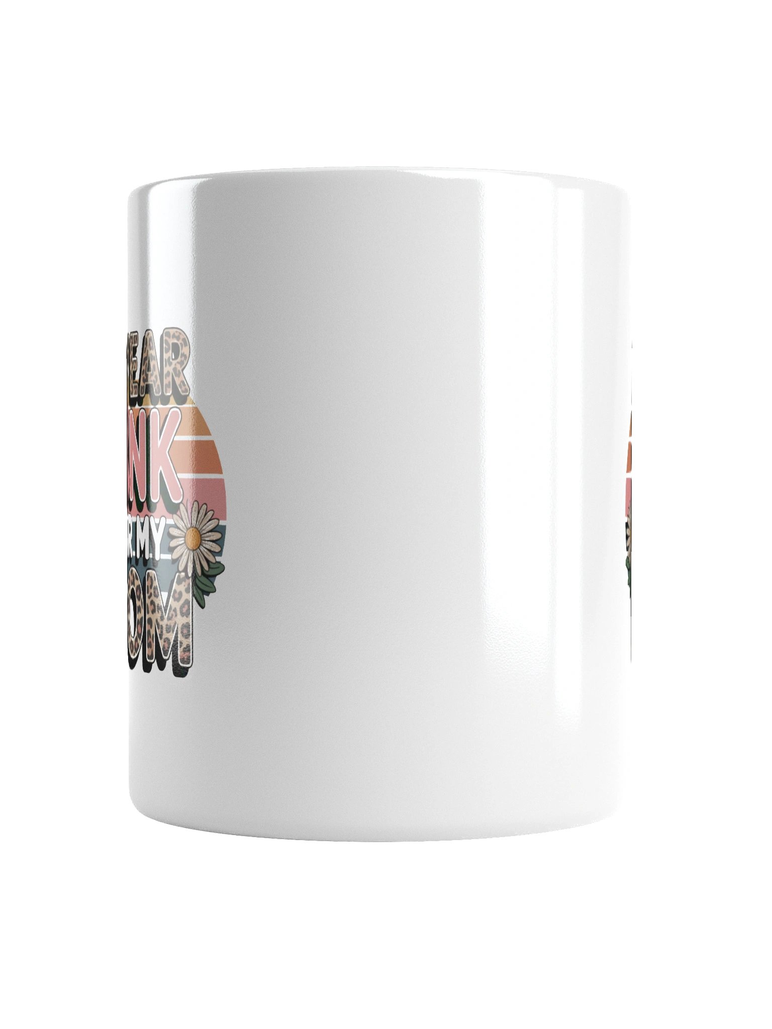 Pink Ribbon Leopard Print Breast Cancer Awareness Mug product image (16)