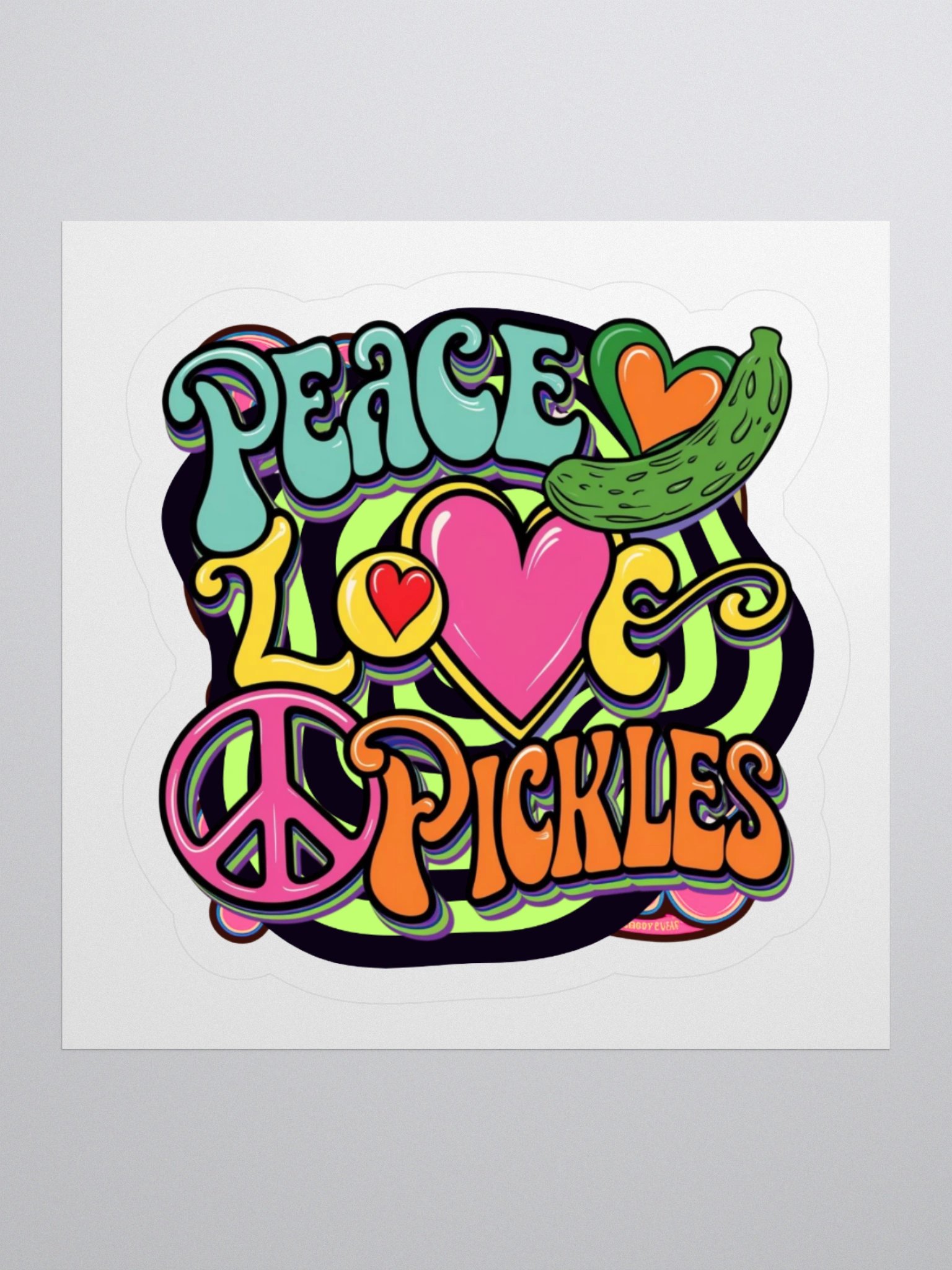 Peace, Love, and Pickles Sticker Set product image (2)