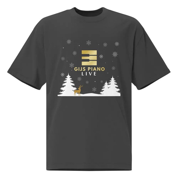 Winter Wonderland - AS Colour Premium Oversized Faded T-Shirt (Gijs Piano LIVE) product image (1)