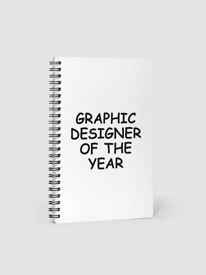 Graphic Designer of the Year Spiral Notebook product image (1)