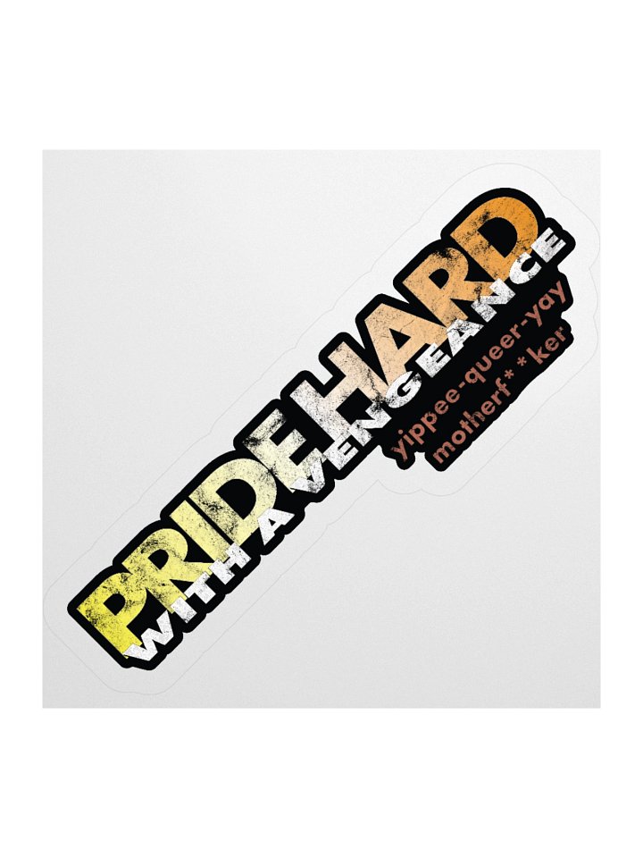 Maverique "Pride Hard" Sticker product image (1)