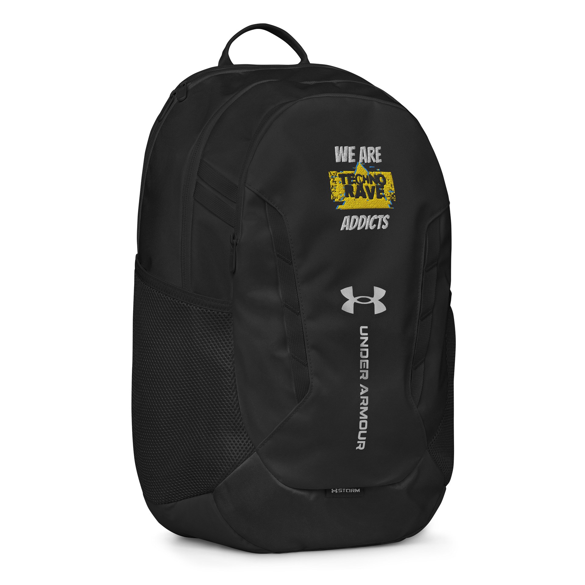 TECHNO RAVE Glitch Logo Backpack product image (5)
