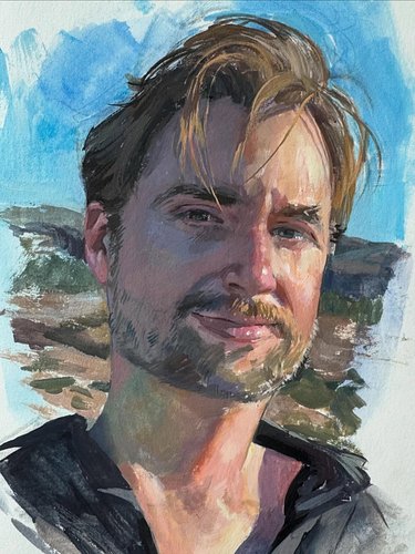 My Husband ❤️
5”x7”
Acrylic gouache 

You’re my warm coffee on cold days, the sweetest of treats, you’re as bright as sun ray...
