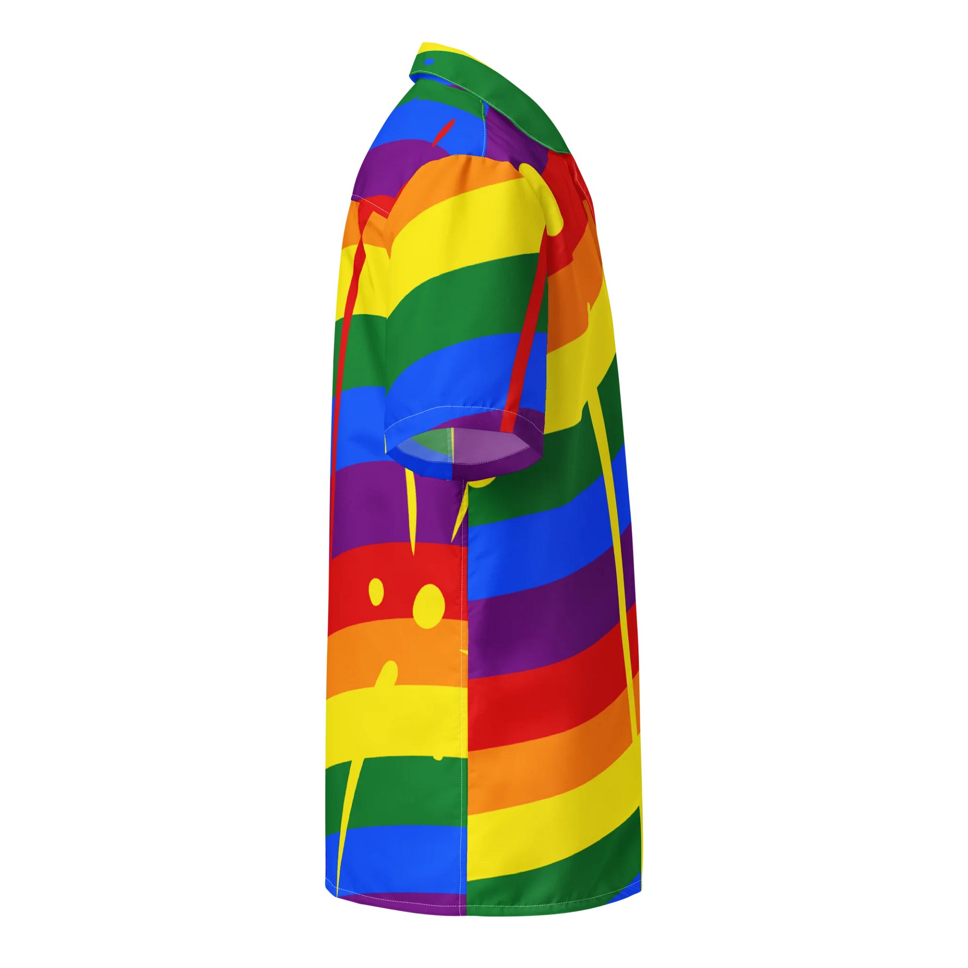 Rainbow Stripe With Color Splash Unisex Shirt - Pride product image (4)