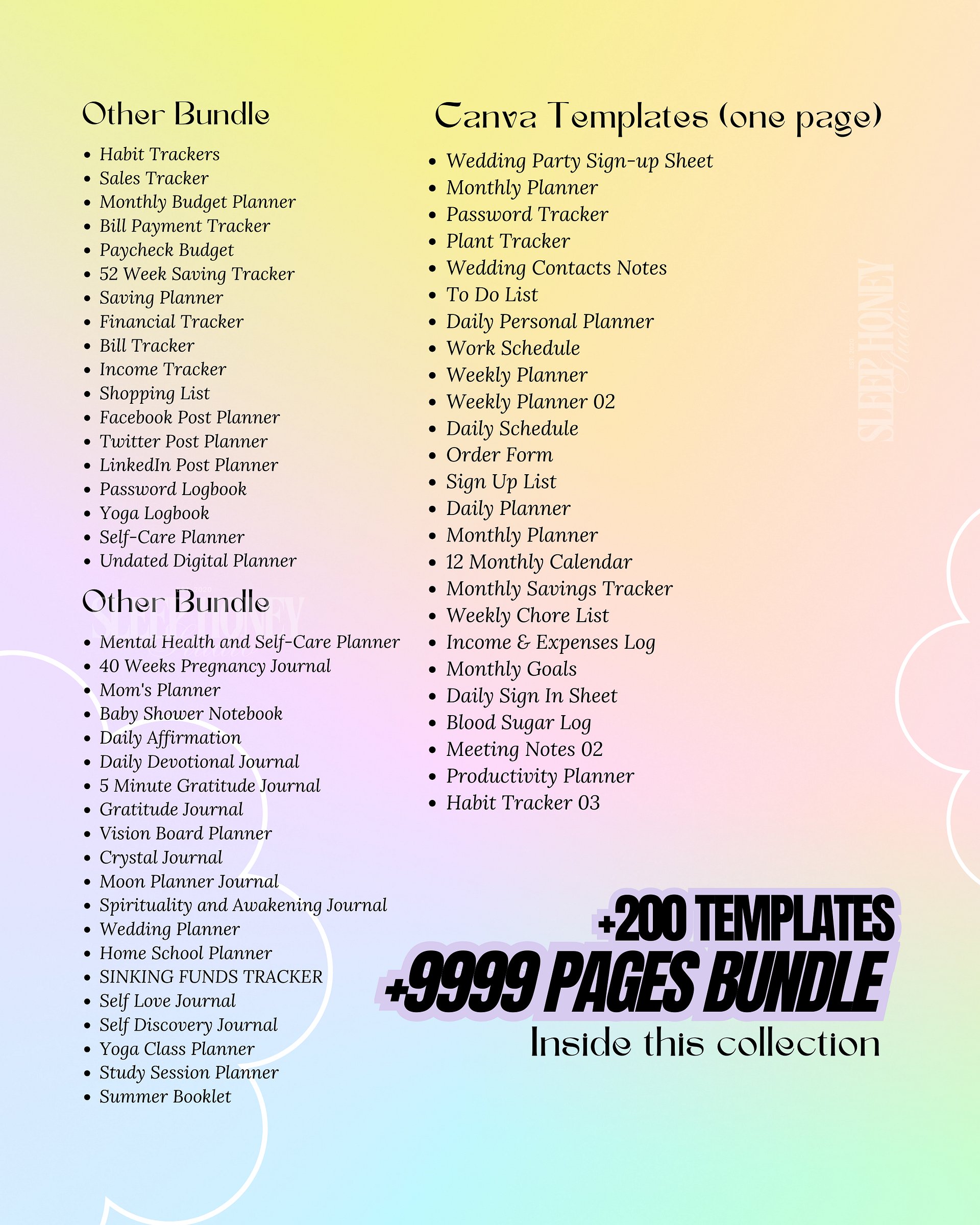 Digital Planners and Journals Bundle | MRR PLR Bundle product image (4)
