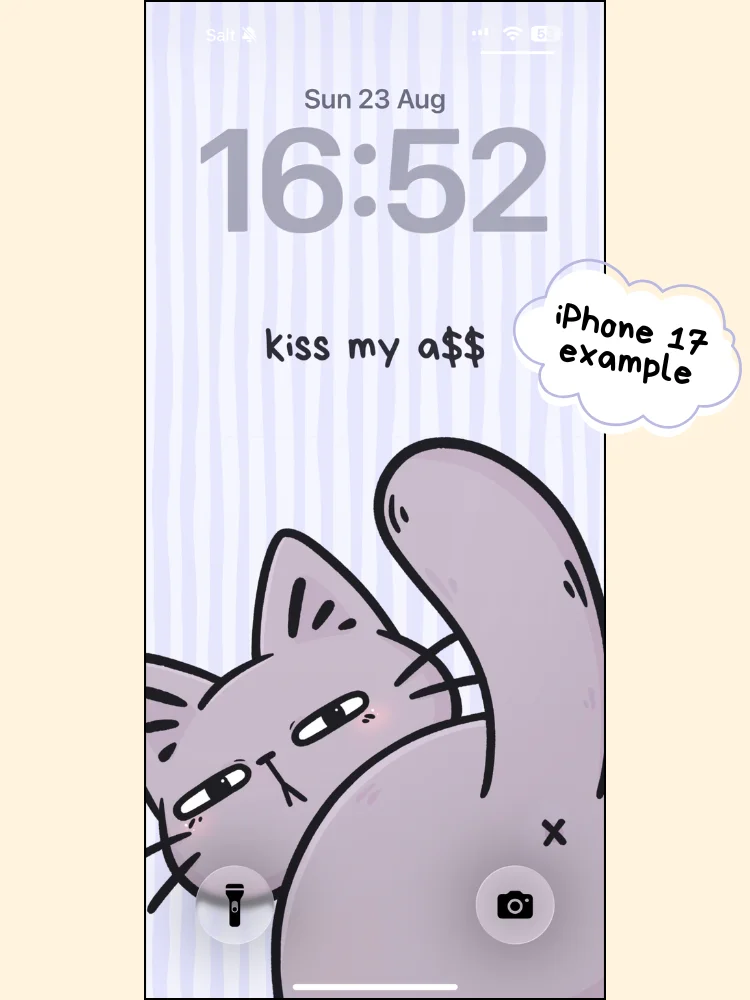 Kiss My Bum Phone Wallpaper product image (2)