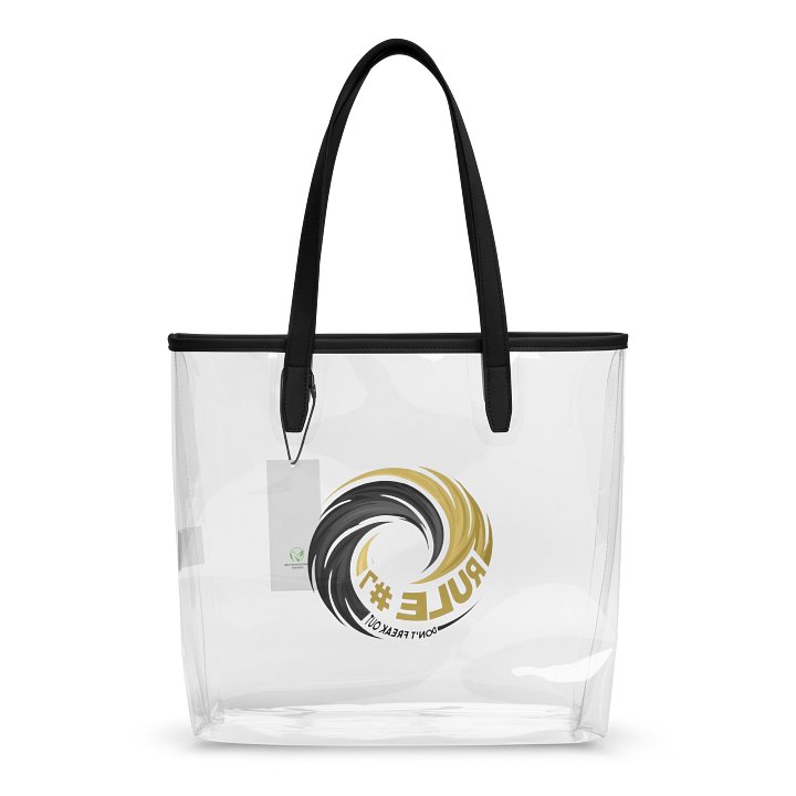 Rule #7 Clear Tote Bag Black and Gold product image (2)
