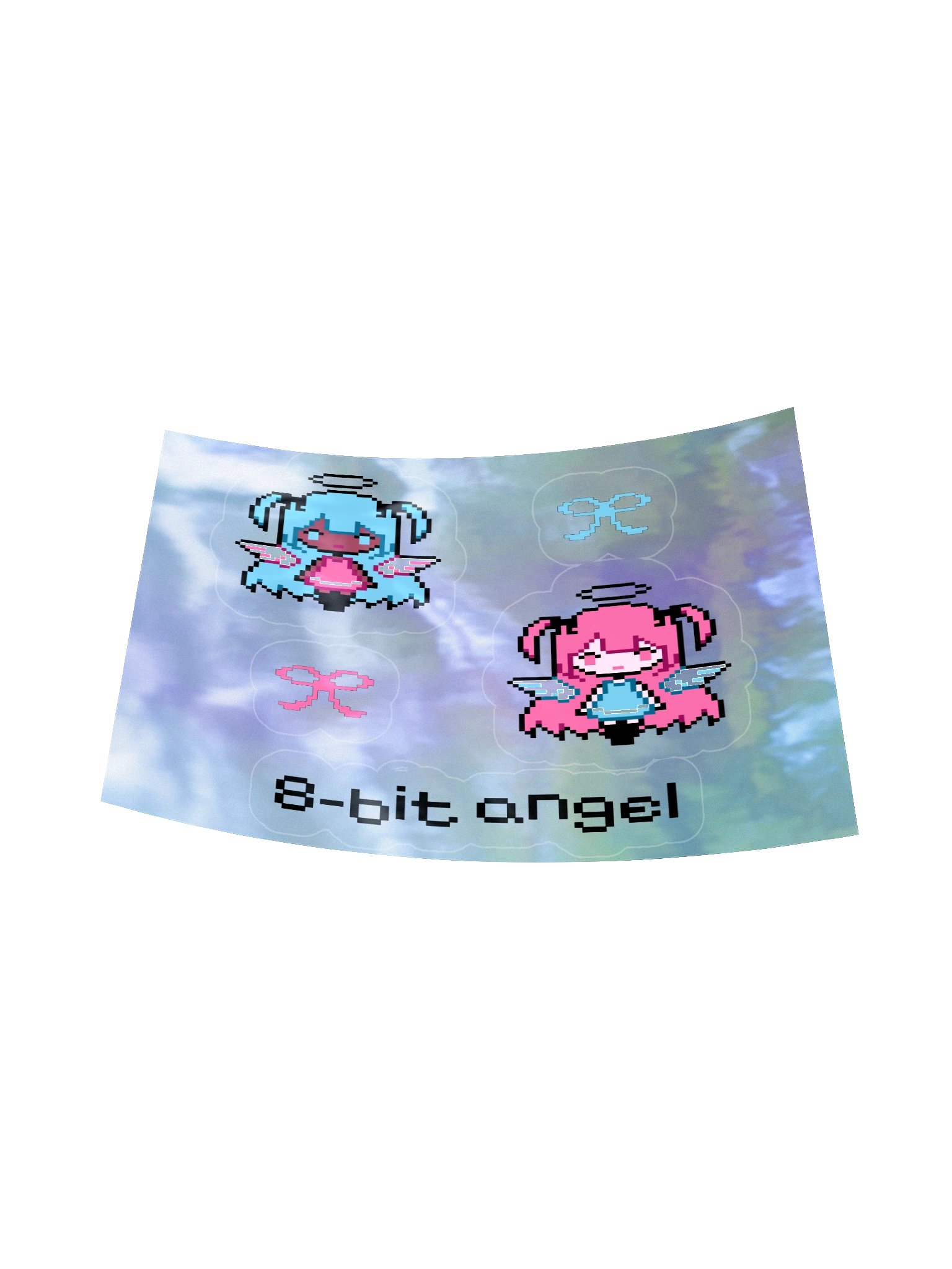 8-bit angels // holographic stickers product image (6)